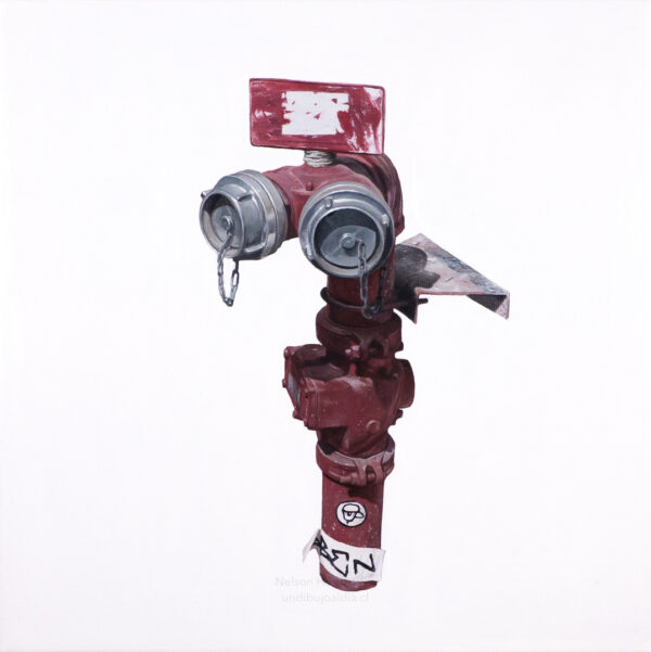 red seca, Óleo, sobre tela de poliéster, 30 x 30 cm