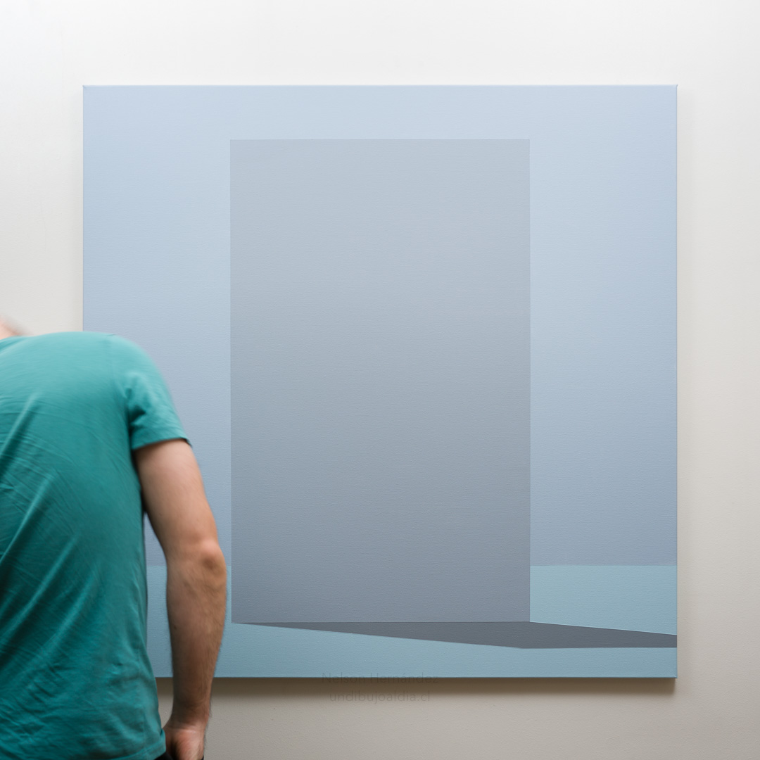 composition I, Acrylic, About cotton fabric, 100 x 100 cm / 39 x 39 in