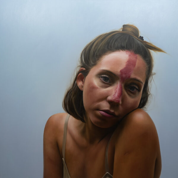 Sofía, Óleo, sobre tela de algodón, 150 x 150 cm
