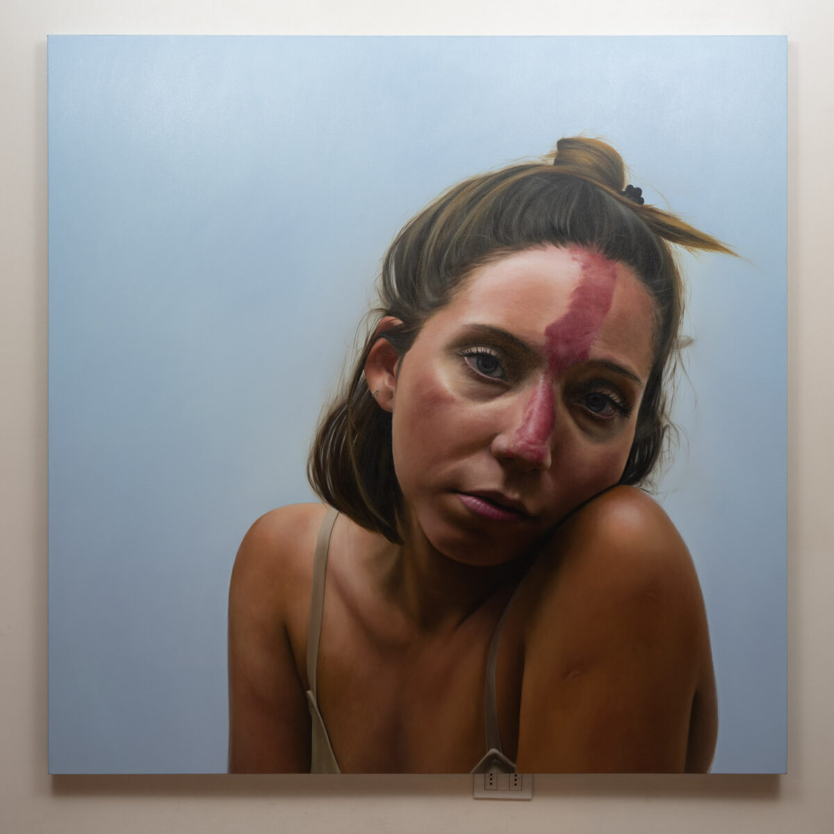 Sofía, Óleo, sobre tela de algodón, 150 x 150 cm