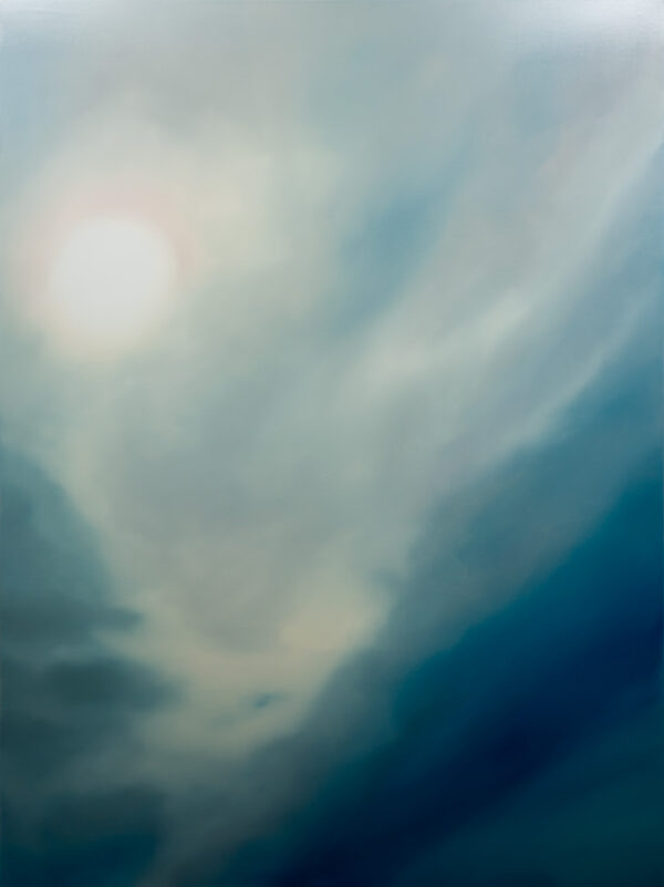 Cielo V, Óleo, sobre tela de algodón, 160 x 120 cm