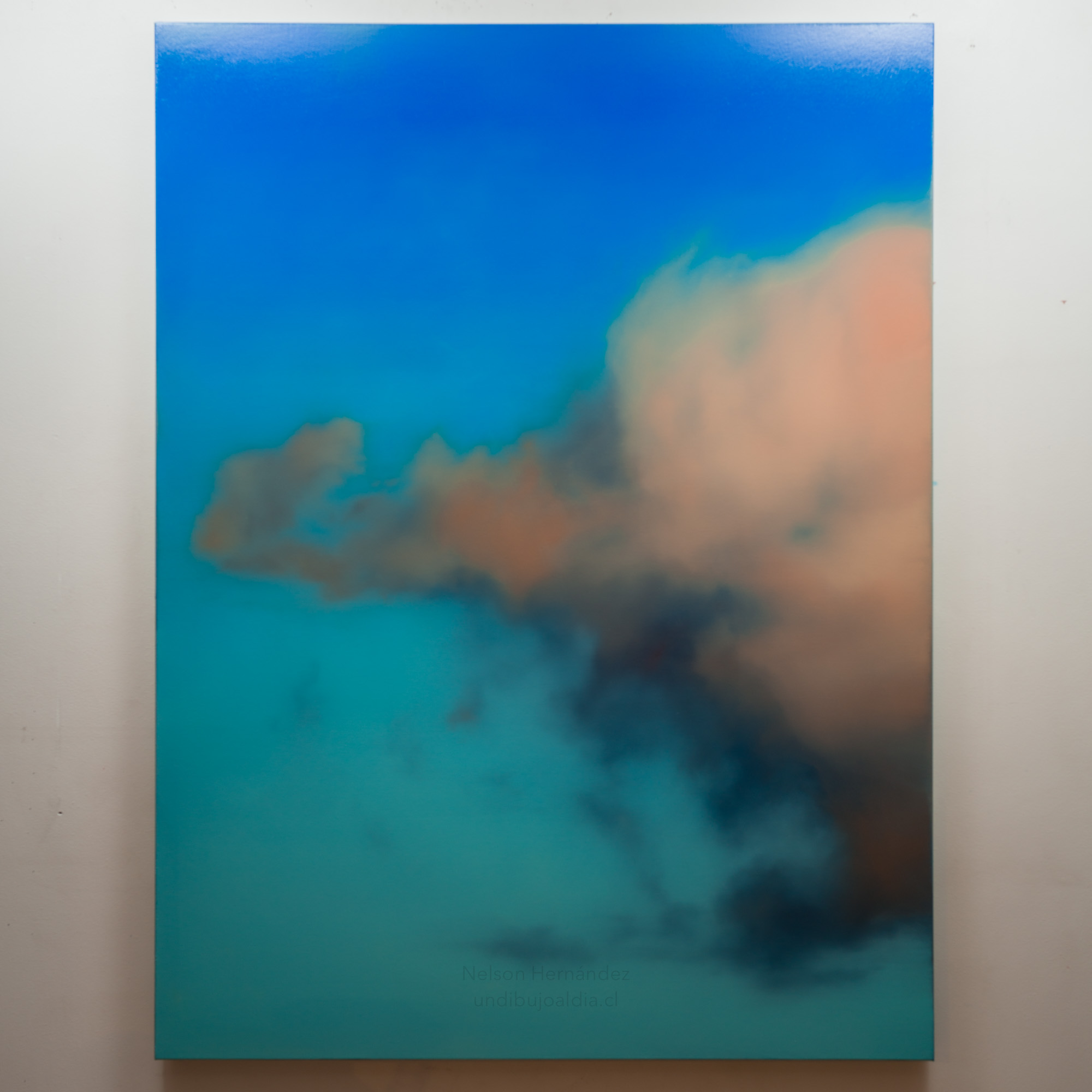 Sky VI, Oil, About cotton fabric, 160 x 120 cm / 62.9 x 47.2 in