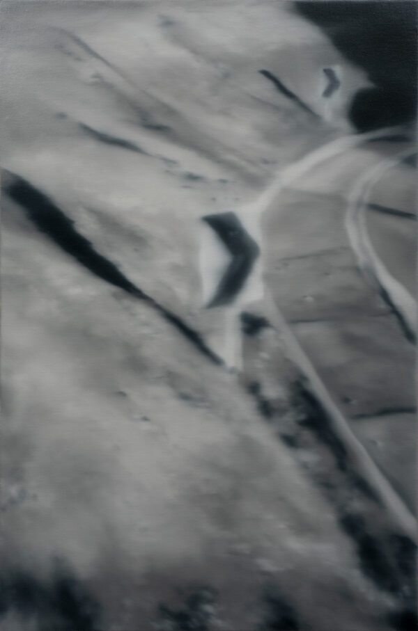 curva, Óleo, sobre tela de algodón, 67 x 45 cm