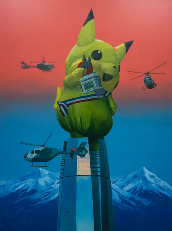 Un enemigo Implacable, Acrílico, sobre tela de algodón, 160 x 120 cm