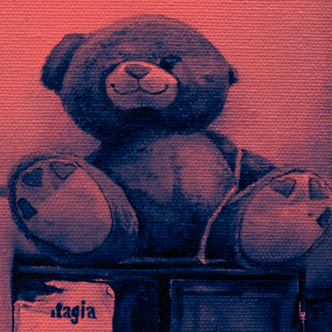 Teddy Fresh, Óleo y Acrílico, sobre tela de algodón, 30 x 40 cm