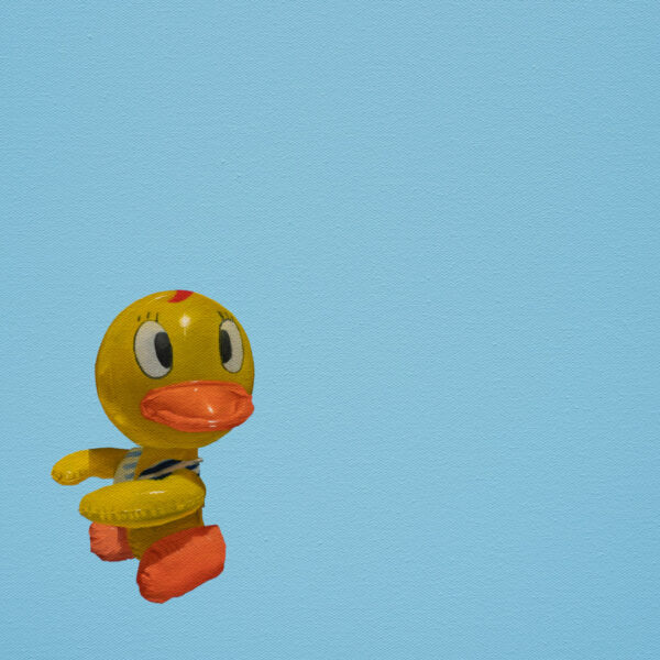 Duck face, Óleo y Acrílico, sobre tela de algodón, 30 x 30 cm