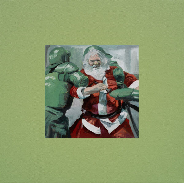 Bad Boys, Óleo y Acrílico, sobre tela de algodón, 30 x 30 cm