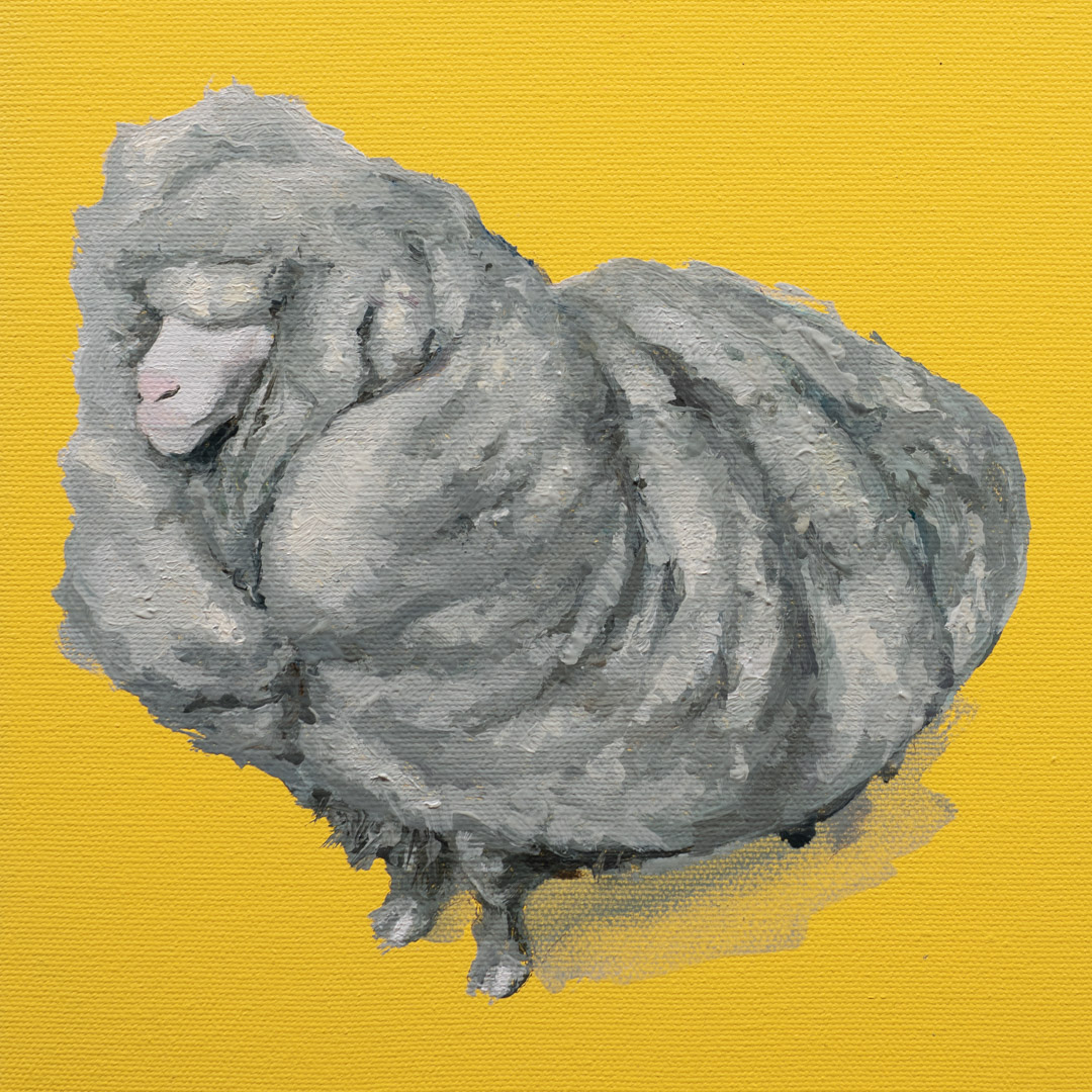 Dolly Parton, Oil and Acrylic, About cotton fabric, 30 x 30 cm / 11.8 x 11.8 in