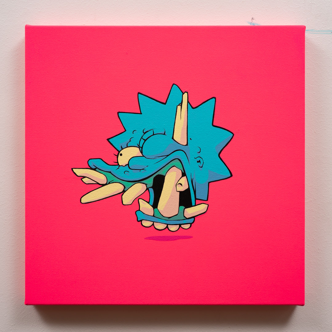 The Thompsons, Acrílico, sobre tela de algodón, 30 x 30 cm