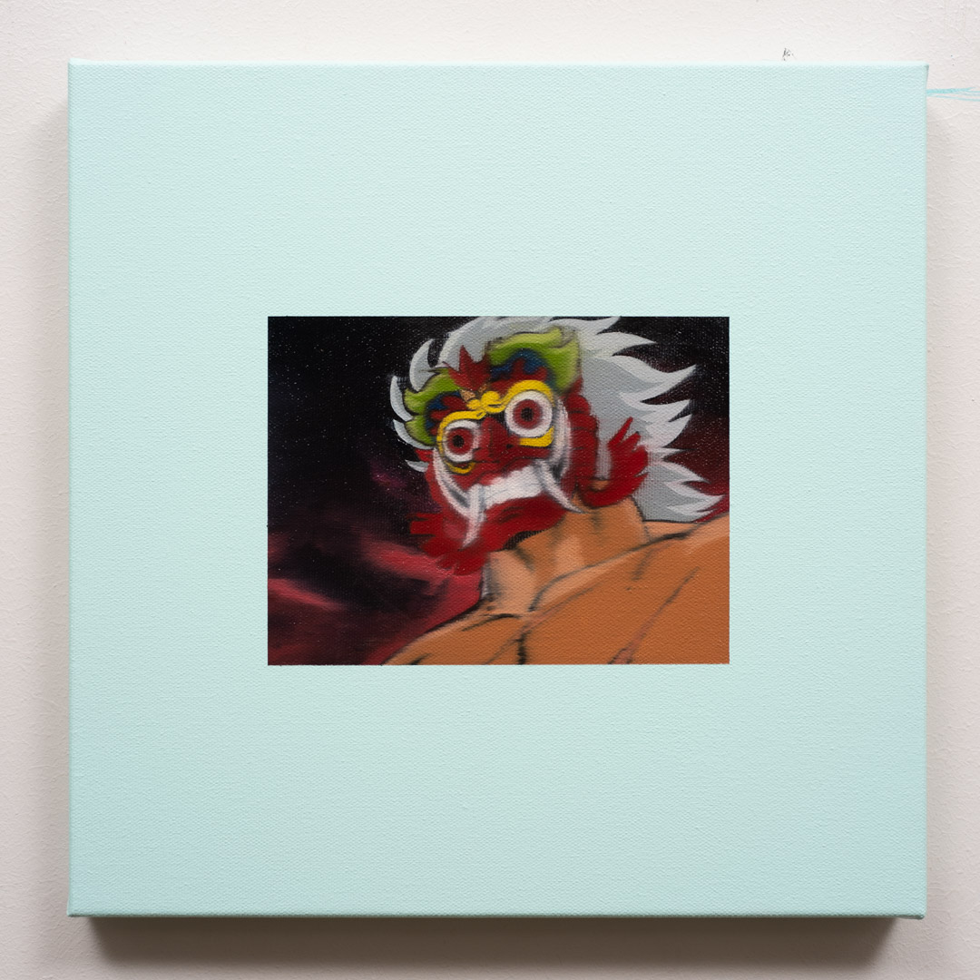 Sympathy for the Devil, Óleo y Acrílico, sobre tela de algodón, 30 x 30 cm