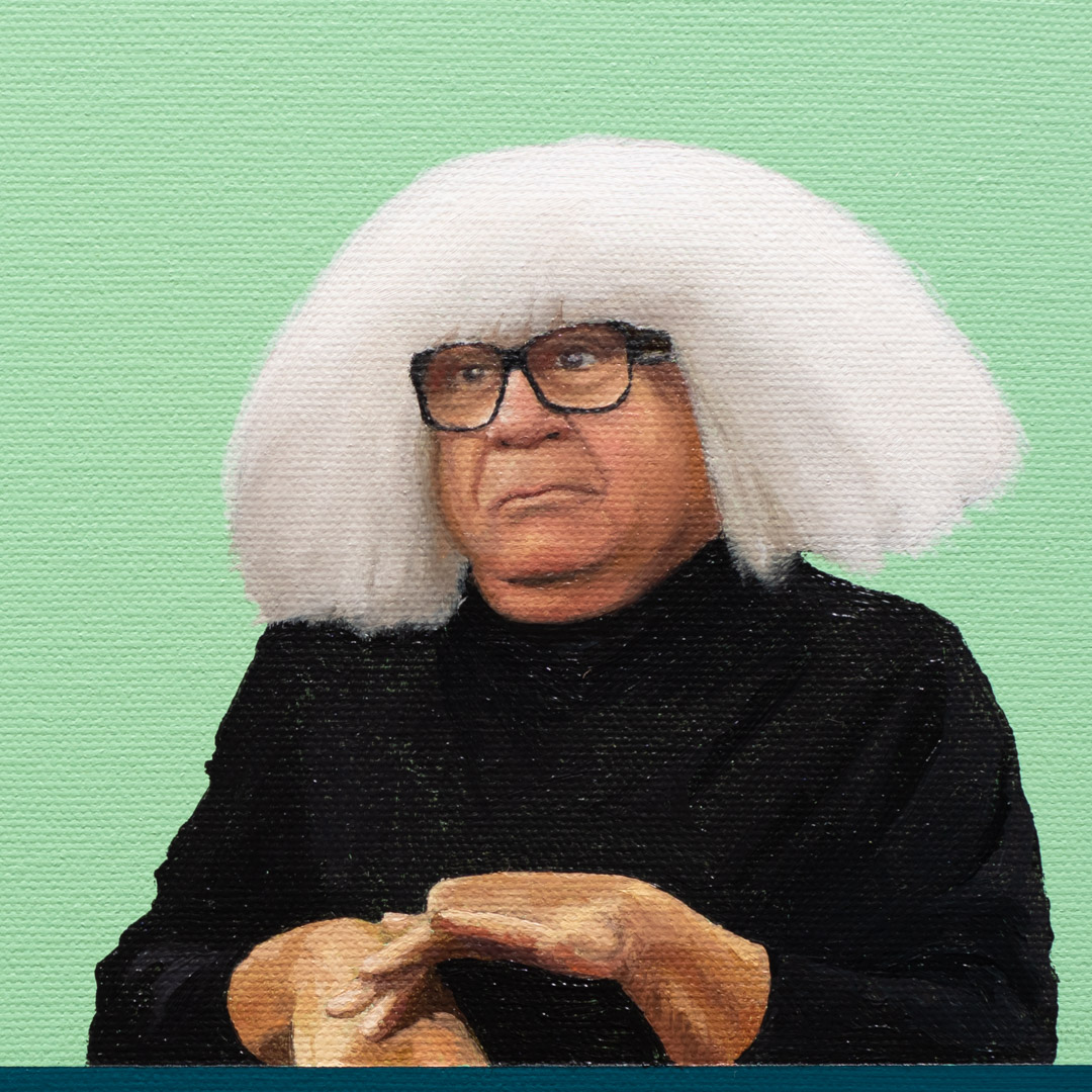 The Art Collector, Óleo y Acrílico, sobre tela de algodón, 30 x 30 cm