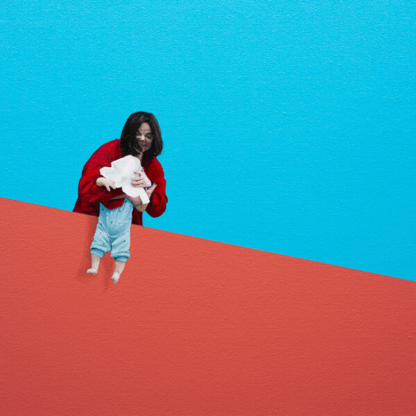 Off the wall, Óleo y Acrílico, sobre tela de algodón, 30 x 30 cm