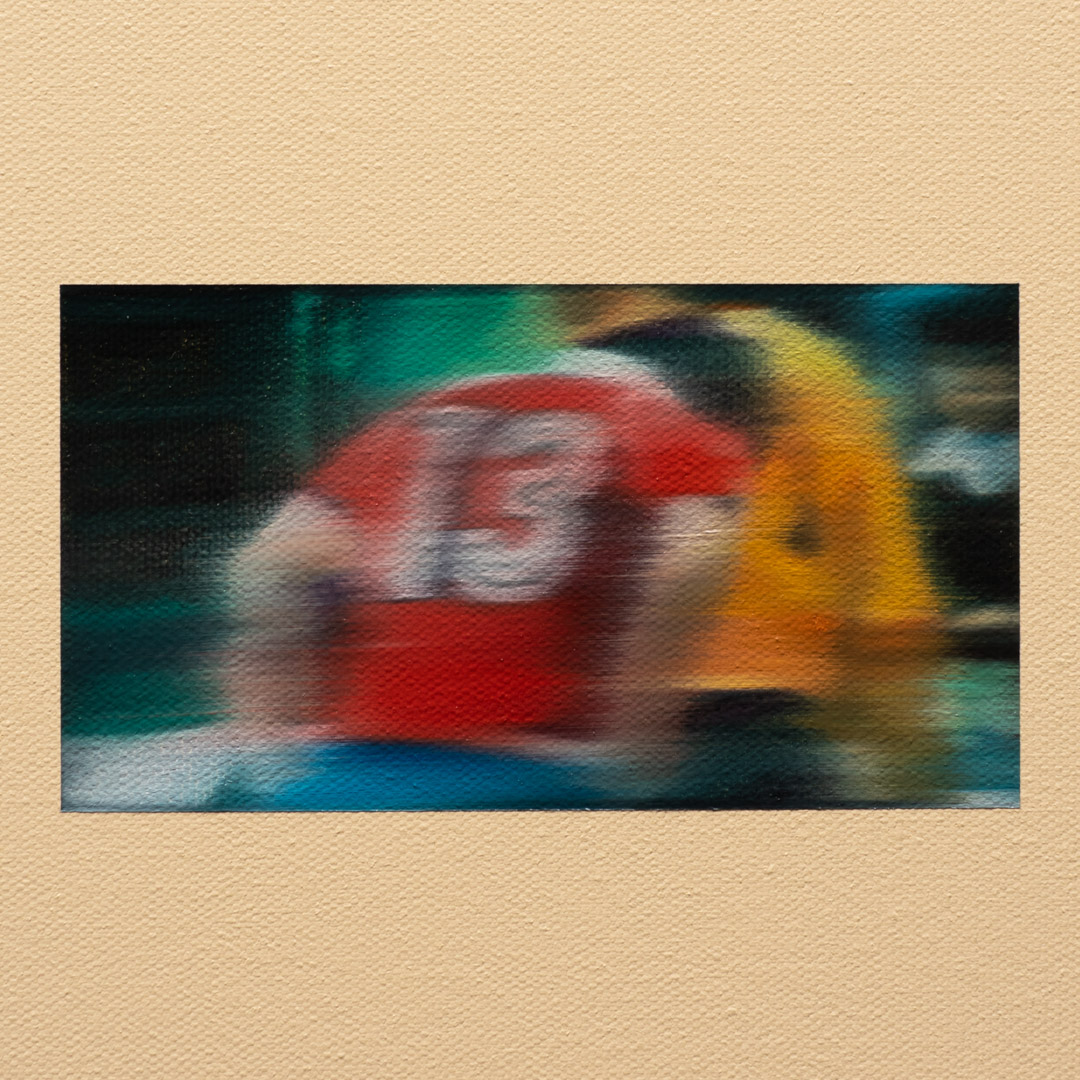 lucky 13, Óleo y Acrílico, sobre tela de algodón, 30 x 30 cm