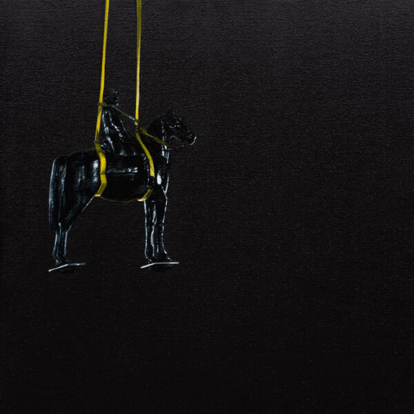 bet on the wrong horse, Óleo y Acrílico, sobre tela de algodón, 30 x 30 cm