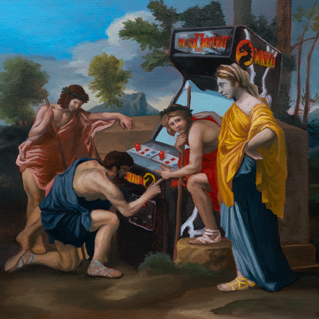 Et in Arcadia Ego, Óleo y Acrílico, sobre tela de algodón, 30 x 30 cm