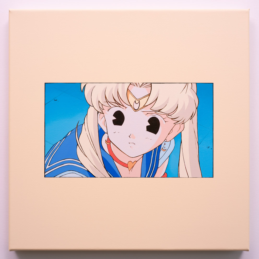 Western eyes, Óleo y Acrílico, sobre tela de algodón, 30 x 30 cm