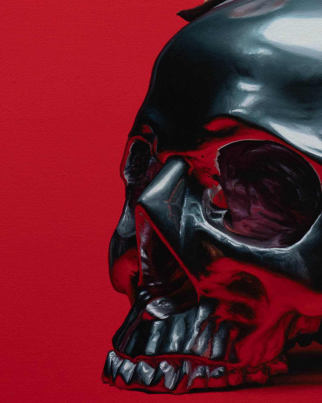 Vanitas, Óleo y Acrílico, sobre tela de algodón, 51 x 40 cm