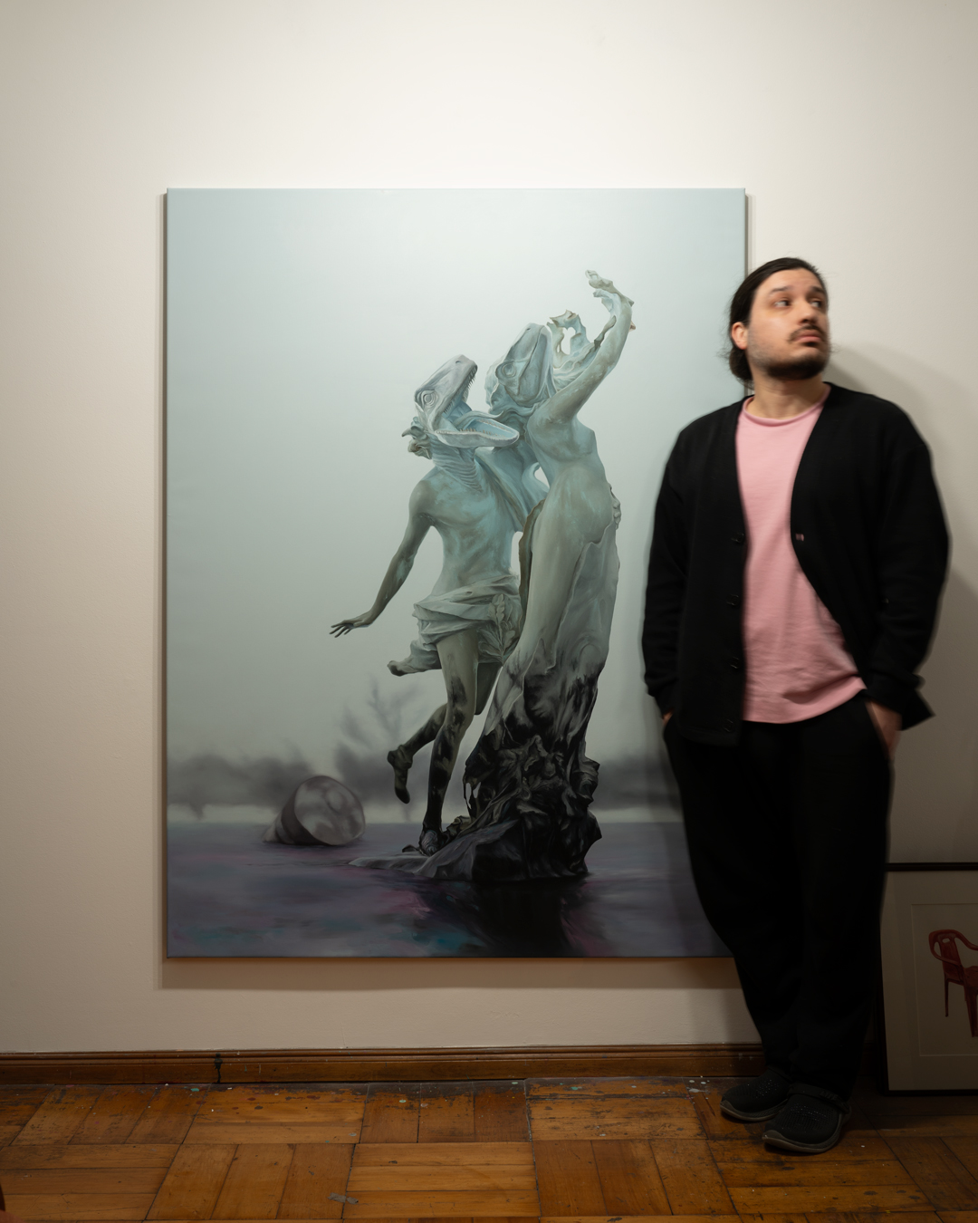 This world is done with me, Óleo, sobre lino, 160 x 120 cm