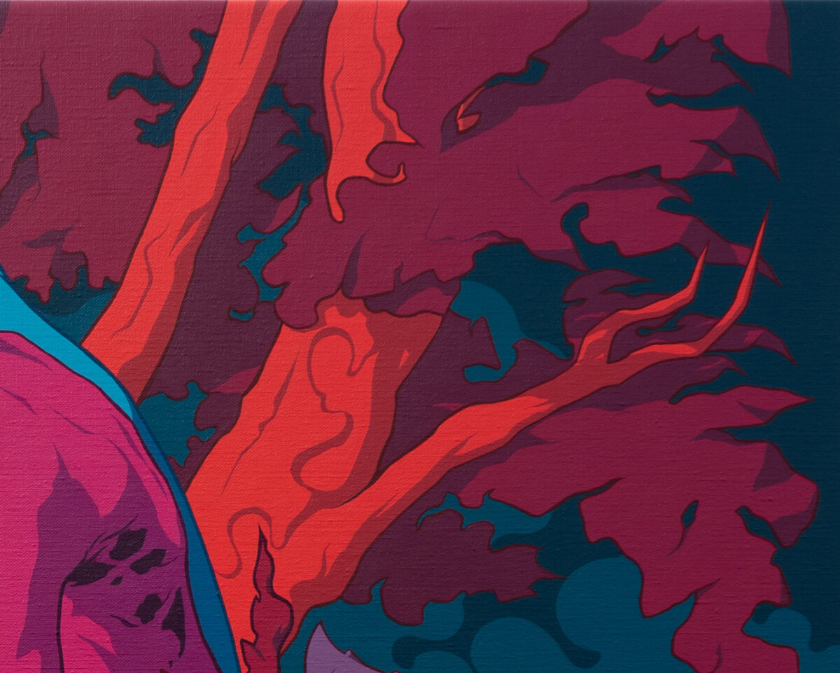 La Compra de Jemmy Button o la Civilización del Buen Salvaje, Acrílico, sobre lino, 90 x 120 cm