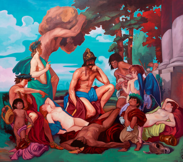 La muerte de Memory Boat y la tristeza del Captain FitzRoy, Óleo, sobre lino, 170 x 190 cm