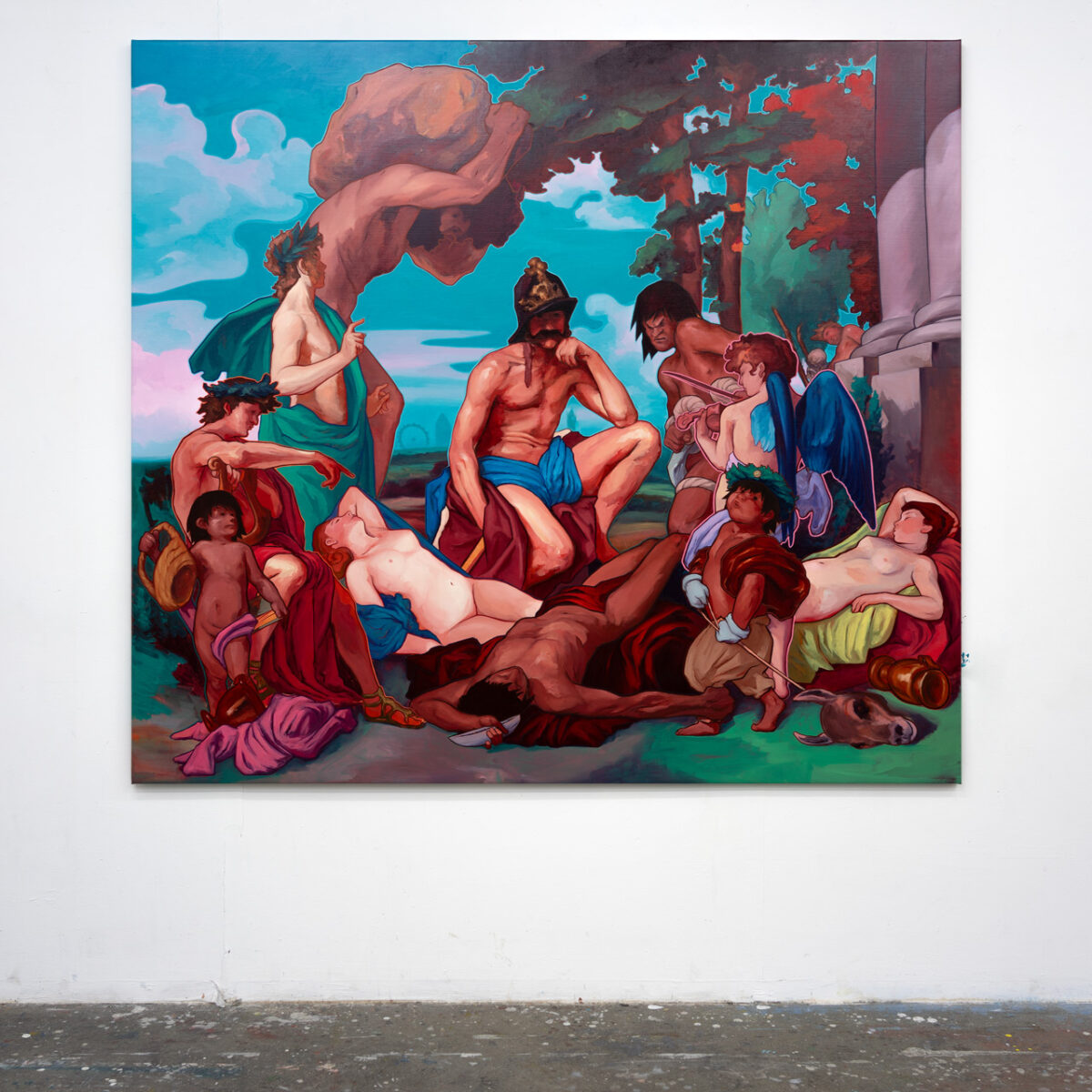 La muerte de Memory Boat y la tristeza del Captain FitzRoy, Óleo, sobre lino, 170 x 190 cm
