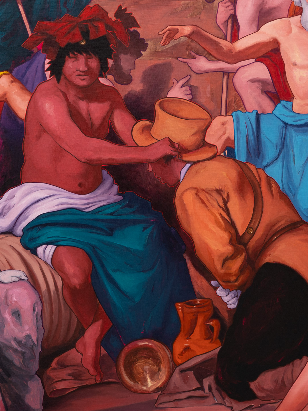 The Miseducation of Jemmy Button, Óleo, sobre lino, 170 x 190 cm