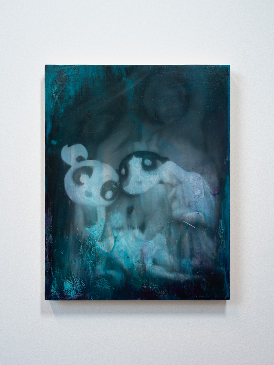 Fever dream (descendant), Óleo, sobre panel de madera, 35,4 x 27,8 cm