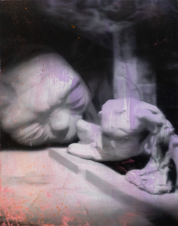 Fever dream (basement), Óleo, sobre panel de madera, 35,4 x 27,8 cm