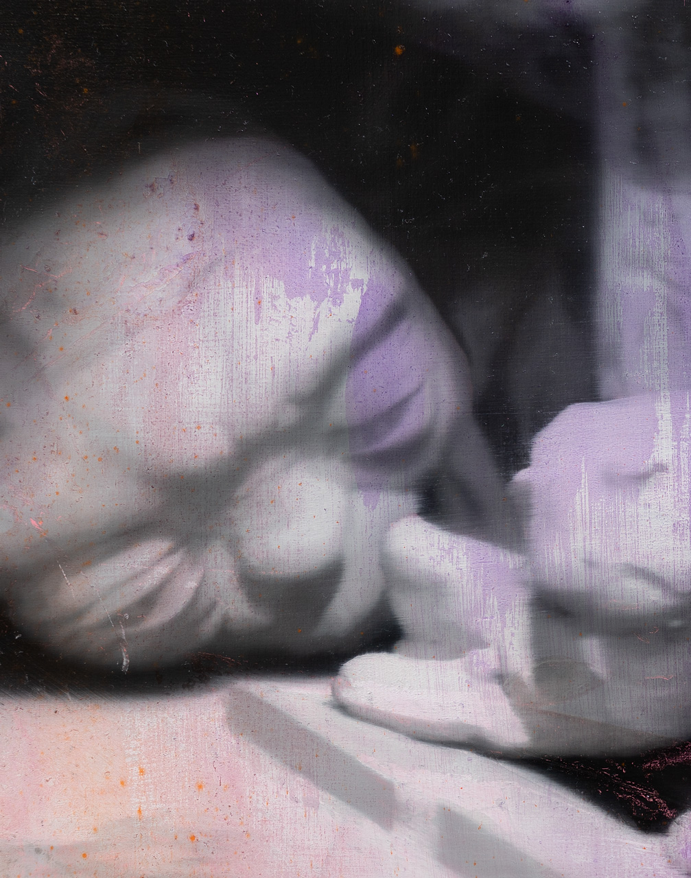 Fever dream (basement), Óleo, sobre panel de madera, 35,4 x 27,8 cm