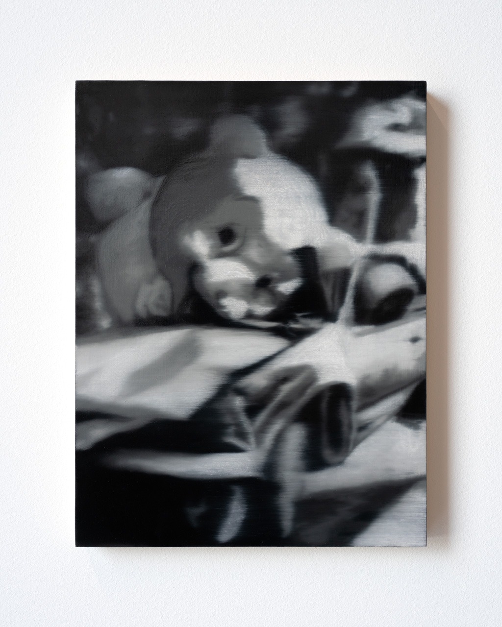 Fever dream (bear), Óleo, sobre panel de madera, 30,5 x 22,8 cm