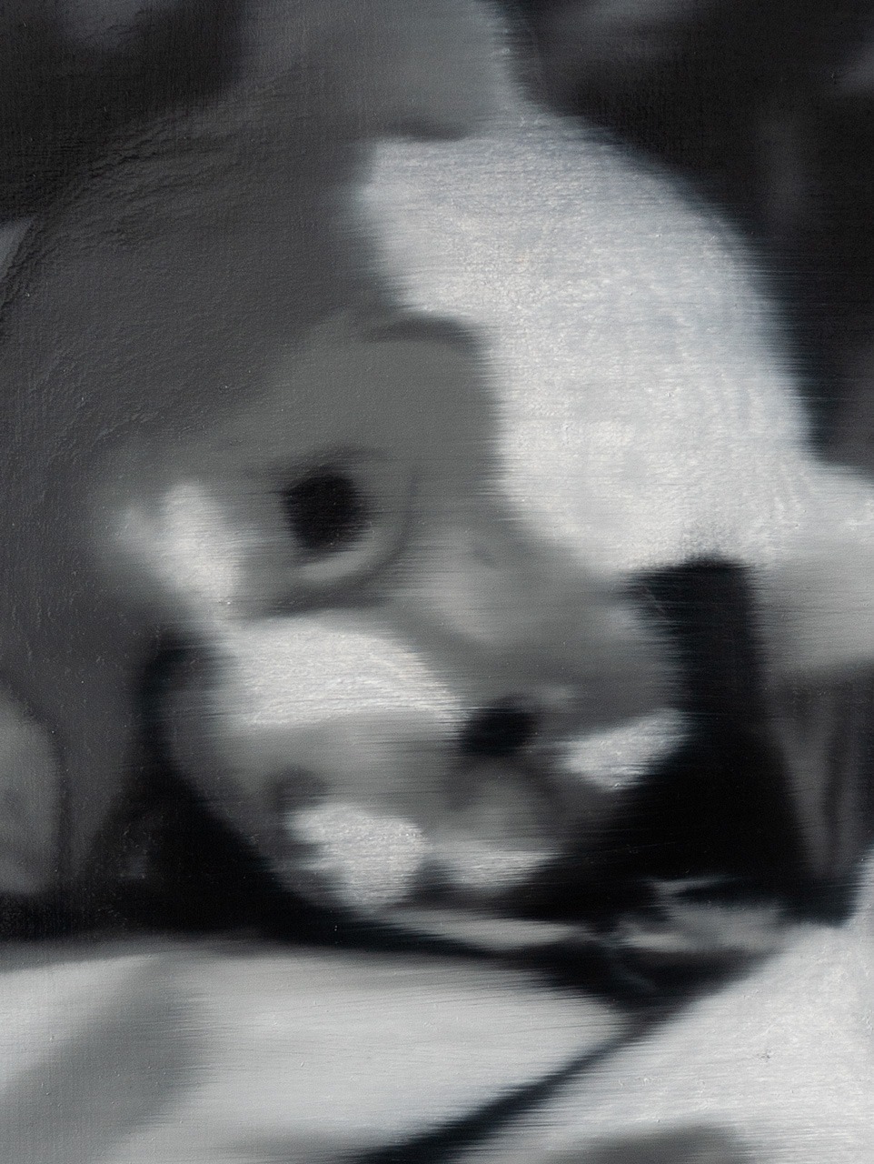 Fever dream (bear), Óleo, sobre panel de madera, 30,5 x 22,8 cm