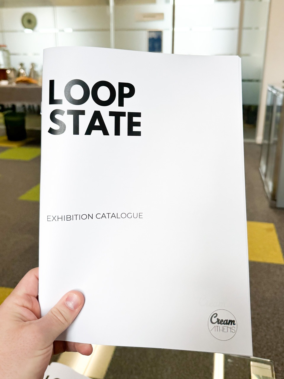 Portada del catálogo de Loop State, exposición colectiva organizada por Cream Athens en D Contemporary, Londres, 2026